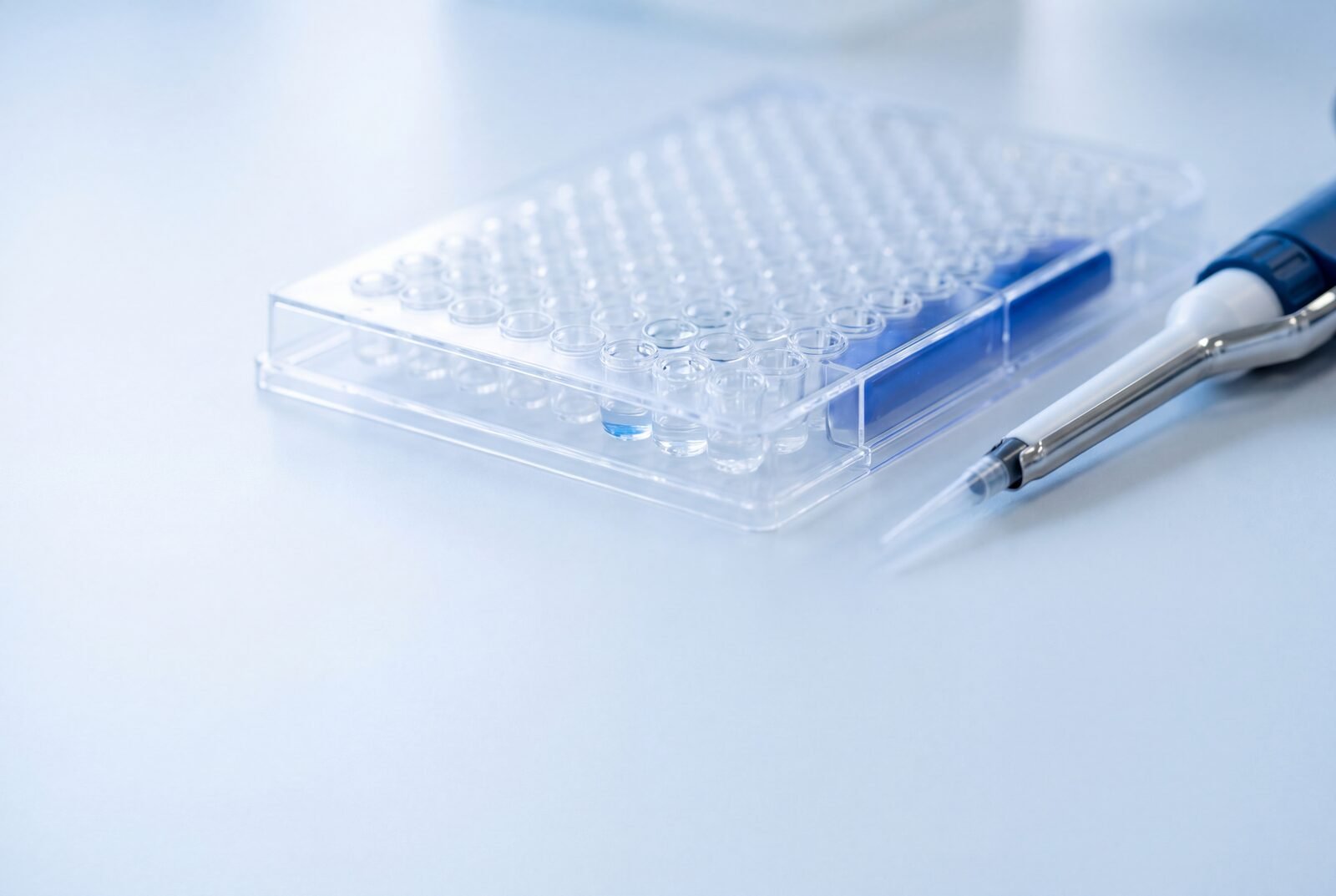 96-well microplate assay with multichannel pipette