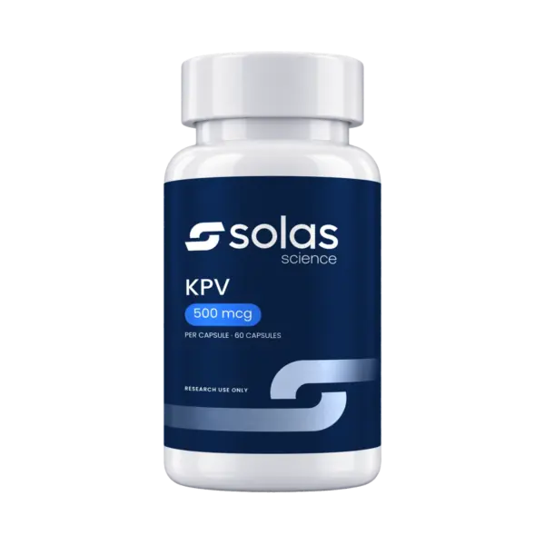 Solas Science KPV 500 mcg capsule bottle, 60 capsules